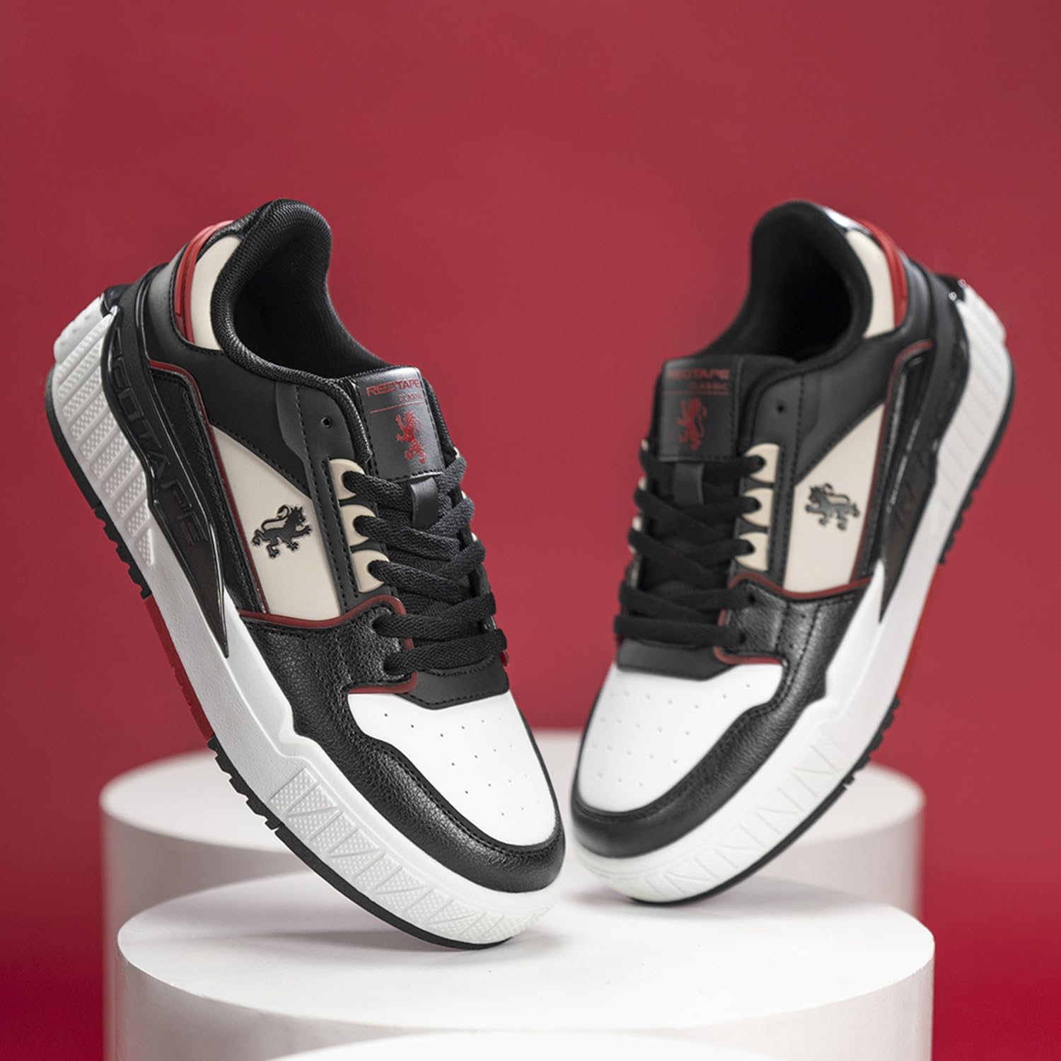 Red Tape Men's Fashion Sneaker, Chunky Platform Lace Up Casual Mens Shoes, Lightweight Low Top Men's Sneakers, Soft Cushioned Insole, Outdoor Comfort for Office, Travel & Daily Wear - Image 5