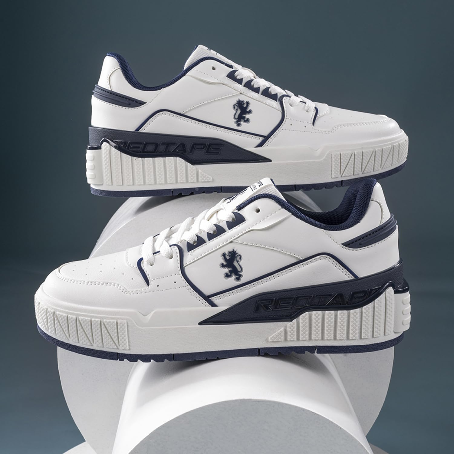 Red Tape Men's Fashion Sneaker, Chunky Platform Lace Up Casual Mens Shoes, Lightweight Low Top Men's Sneakers, Soft Cushioned Insole, Outdoor Comfort for Office, Travel & Daily Wear - Image 5