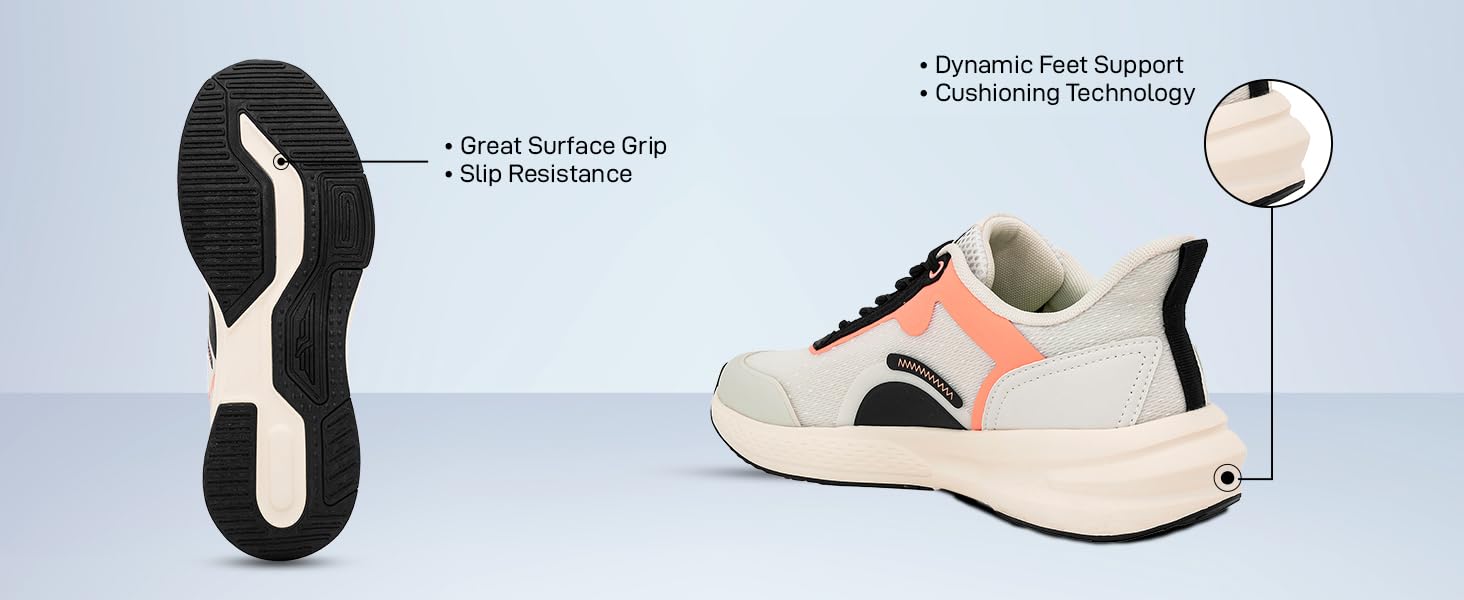 Red Tape Men's Road Running Shoes, Lightweight Breathable Upper Mesh Sneakers with Cushioned Insole, Slip-On Comfort, Ideal for Walking, Gym, Tennis, Outdoor Sports & Daily Casual Wear - Image 3