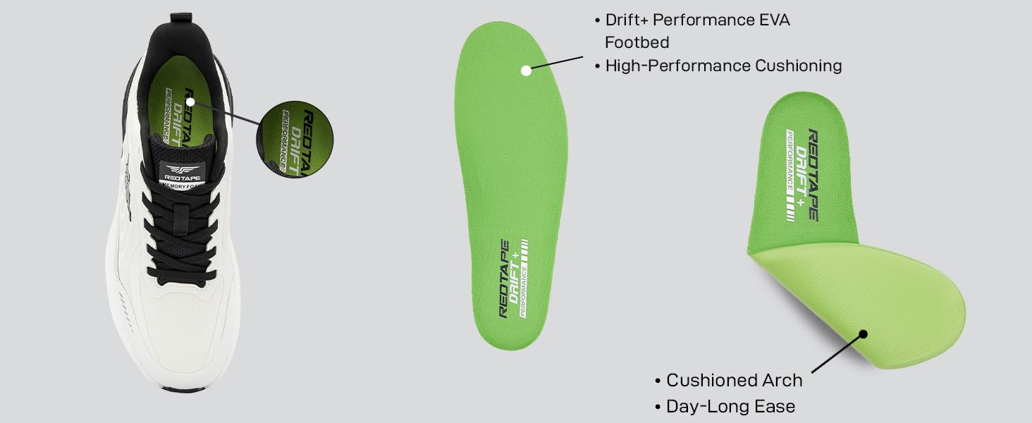 Red Tape Men's Road Running Shoes, Lightweight Breathable Upper Mesh Sneakers with Cushioned Insole, Slip-On Comfort, Ideal for Walking, Gym, Tennis, Outdoor Sports & Daily Casual Wear - Image 4